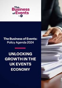 Cover of the Business of Events policy agenda document